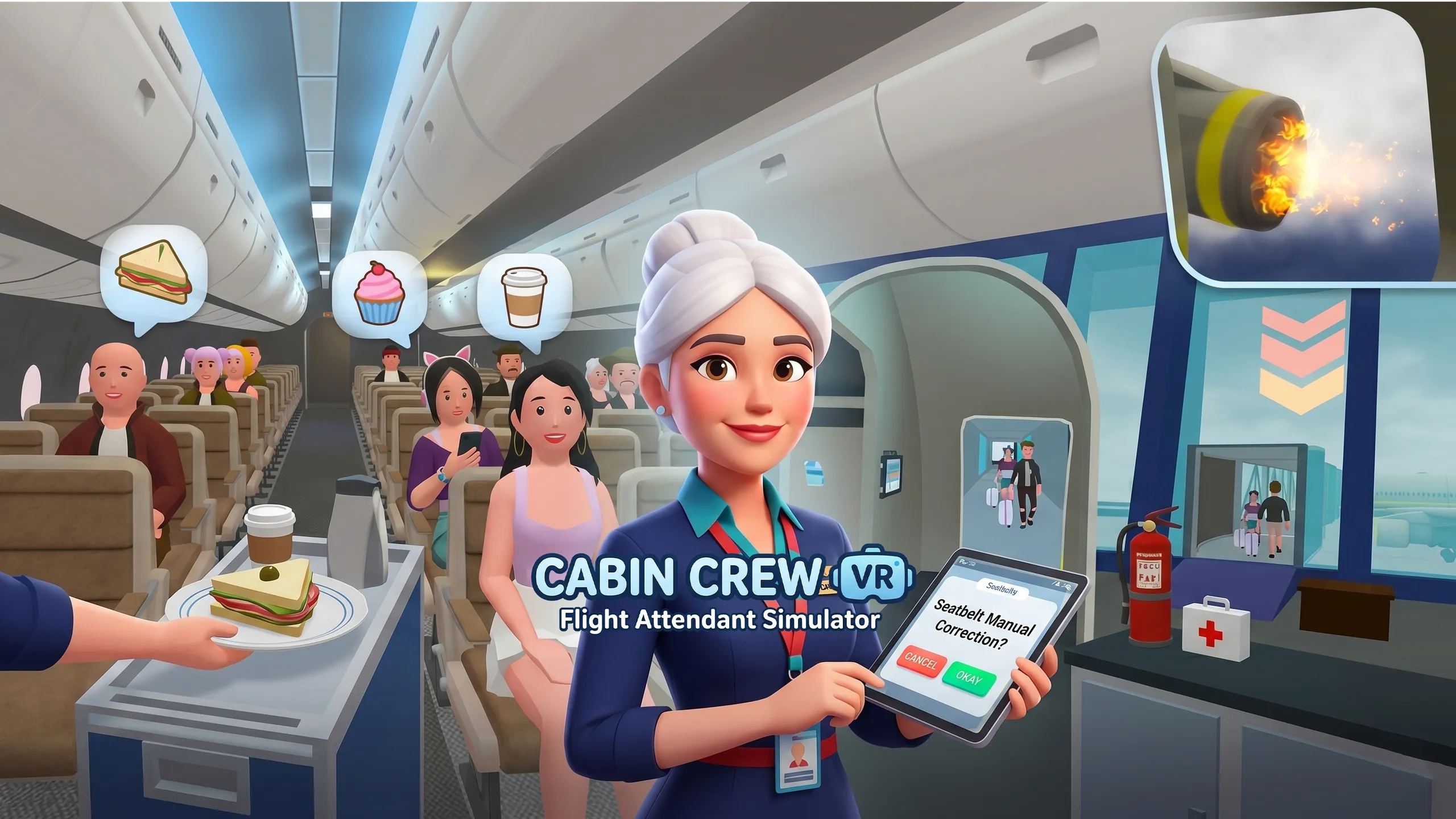 Cabin Crew VR-Flight Attendant Simulator
